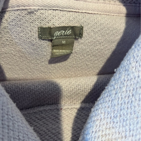 Aerie Lavender Terry Oversized Boxy Turtleneck Sweatshirt Size Medium - Picture 8 of 11